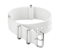 Archer Watch Straps - Cinturini NATO in Nylon - Bianco, 18mm