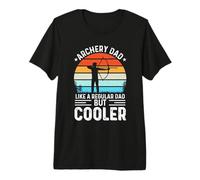 Archery Dad Like A Regular Dad But Cooler for Fathers Day Maglietta Premium