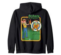 Archery For Beginners Sarcastic Retro Funny Adult Humor Felpa con Cappuccio