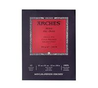Arches A1795109 - Blocco di carta ad olio, 30,5 x 40,6 cm, 12 fogli, pressato a freddo, 300 g/m², cotone