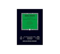 Arches Blocco Per Acquerello Incollato 1 Lato (12 Fogli) - Grana Fina - 300 G/Mq - A4