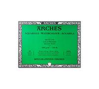 Arches Blocco Per Acquerello Incollato 4 Lati (20 Fogli) - Grana Fina - 300 G/Mq - 31X41 cm