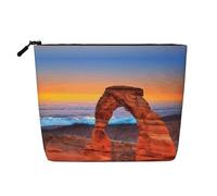 Arches National Park Organizer per cosmetici, grande borsa in canapa finta, resistente all'acqua, con cerniera, per viaggi quotidiani