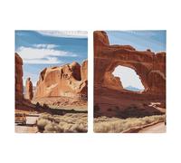 Arches National Park - Porta passaporto da viaggio con scomparti per carte di credito e carta d'imbarco, porta passaporti, carte di credito, carte d'imbarco