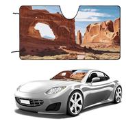 Arches Parco Nazionale Ingresso Parabrezza Parasole Pieghevole Auto Finestra Anteriore Parasole Portatile Blocchi Raggi UV Protezione per la maggior parte delle berline SUV Camion Accessori per