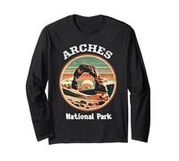 Arches Parco Nazionale Sud-Ovest Stati Uniti Utah Vintage Moab Retro Maglia a Manica