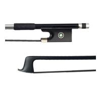 Archetti Per Violino Di Dimensioni Standard Arco Da Violino In Fibra Di Carbonio Nero Con Filo Dargento Doppia Coda In Ebano Fisheye E Crine Cavallo(1-4)