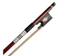 Archetti Per Violino In Fibra Di Carbonio Arco Da Violino Con Motivo Floreale Argento E Nero Nuvola Di Buon Auspicio Contropunta In Ebano Bacchetta Dellarco(4-4)