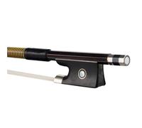 Archetti Per Violino In Fibra Di Carbonio Legno Naturale Ottagonale Avvolto In Plastica Nera E Gialla Ricoperto Con Arco Di Violino In Pelle Pecora(3-4)