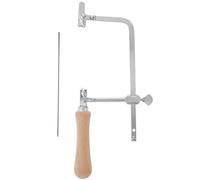 Archetto da Gioielli Regolabile con Manico in Legno e Lame | Set da 10 Pezzi, Acciaio e Legno, Facile da Usare, per Tagli Precisi su Accessori e Modellismo Stile Casuale
