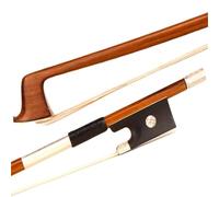 Archetto per violino Performance Grade in ebano con un solo occhio intagliato in argento con crine di cavallo