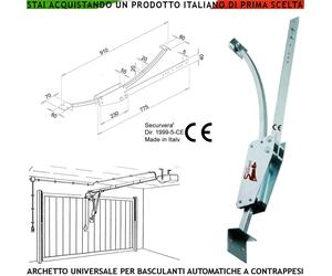 Archetto Universale Automatismo di Porte Basculanti Traino 180 Kg a Contrappesi