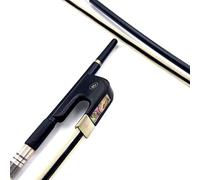 Archetto violino 1 Pc Forti Branchi In Doppio Basso, Fibra Di Carbonio, Equieto Di Porto A Prua Bianco E Nero