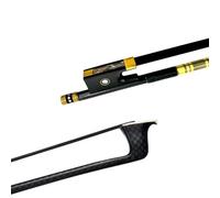 archetto violino 1 Pz Nero Chiaro Griglia Plaid In Fibra Di Carbonio Bastone Rotondo 4/4 Arco Di Violino Parti In Rame Crine Di Cavallo Nero (Color : 3/4)