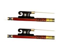 archetto violino 2 Pz/1 Confezione 4/4 Pernambuco Archi Di Violino Intarsio In Ebano Grip Crine Bianco Ben Equilibrio