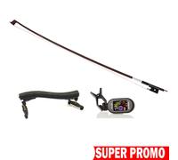 ARCHETTO VIOLINO 3/4 + SPALLIERA + ACCORDATORE PER VIOLINI STENTOR O DA STUDIO