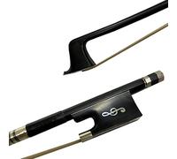 Archetto violino 4/4 Black Carbon Fibre Violin Bow Black Carbon Bow 4/4 Violina Bow Nichel Nota Silver Ebony Frog