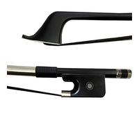 Archetto violino Nuovo PC In Fibra Di Carbonio In Stile Francese Di Alta Qualità 1 PC 3/4,1/2,1/4,1/8 CAPPINA A DOPPIO BLACI BLACI (Color : 1 2size)