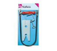 Archetto x seghetto traforo arco tubolare - KIT TRAFORO completo di Base da Taglio con Morsetto