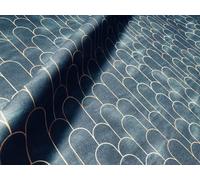 Archi Art Decò Ventaglio Tessuto Sirena Pesce Scala Materiale 280 cm Larghezz...