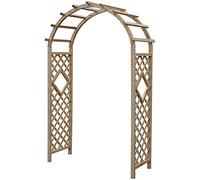 Archi da giardino in legno per piante rampicanti, traliccio resistente alle intemperie, decorazione per pergola da esterno durevole, disponibile nelle misure 120 x 215 cm, ideale come supporto per