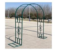 Archi da giardino in metallo, pergolato, decorazione e abbellimento rampicante, supporto for piante da interno ed esterno, for prato del cortile(Green,3x2.3x0.4m)