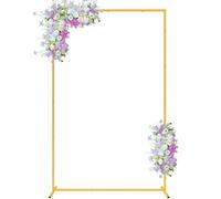 Archi da sposa in oro da 2M x 1,2M per cerimonia rettangolare in metallo per palloncino Kit supporto per arco floreale da giardino cornice Photo Booth sfondo per anniversario
