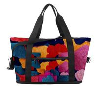 Archi delle ciliegie della borsa di borsone di viaggio, borsa di notte di fine settimana espandibile, borse impermeabili dell'ospedale del totalizzatore della palestra di sport, Multicolore 7, taglia