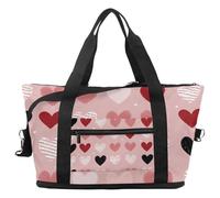 Archi delle ciliegie della borsa di borsone di viaggio, borsa di notte di fine settimana espandibile, borse impermeabili dell'ospedale del totalizzatore della palestra di sport, Multicolore 16, taglia