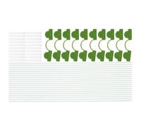 Archi per Orto da Giardino, Set 1 Pezzo in Fibra di Vetro Pp Bianco | Mini Serra e Tunnel, Facile da Inserire nel Terreno, Supporto per Copertura Piante