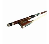 Archi per violino fatti a mano Archetto per violino in legno 4/4 con conchiglia colorata intagliata(1/2)