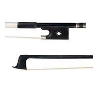 Archi per violino in fibra di carbonio nera 4/4 1/16 in crine di cavallo con intarsi in ebano dritti 5 pezzi(5pcs 1-2)
