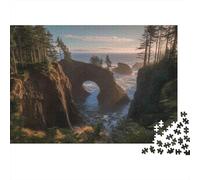 Archi rocciosi costieri Puzzle per Adulti Puzzle 1000 Pezzi Foresta al Tramonto Relax Decorazione Casa 38x26cm/1000pcs