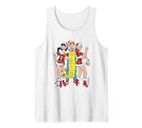 Archie Comics Christmas Archie Betty Veronica Santa Hats Canotta