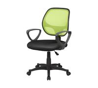 Archimede E8088, Atlanta Sedia Operativa Rete, Verde (Verde/Nero), 57 x 55 x 100 cm