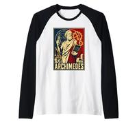 Archimede Greco Antico Matematica Geometria Scienza Maglia con Maniche Raglan