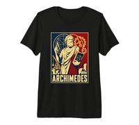 Archimede Greco Antico Matematica Geometria Scienza Maglietta Premium