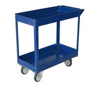 Archimède - Carrello portatutto in acciaio 184920, 2 ripiani, 100 kg, 4 ruote, blu 84x41x82 cm