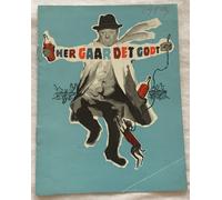 Archimède, le clochard Jean Gabin Darry Cowl Vintage 1959 Danish Movie Program