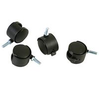 Archimede Sistema componibile Archimede, Ruote, Nero, 5 x 5 x 2.5 cm