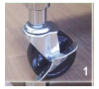 Archimede Sistema componibile Archimede, Ruote, Nero, 7,5 x 7,5 x 2,5 cm