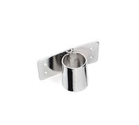 Archimede Sistema Componibile, Fissaggio a Muro, Grigio (Cromato), 8 x 5 x 3 cm