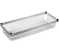 Archimede Sistema Componibile, Ripiano Contenitore, Grigio (Cromato), 121 x 36 x 15 cm
