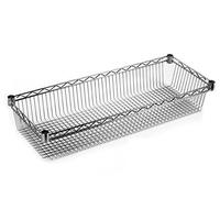 Archimede Sistema Componibile, Ripiano Contenitore, Grigio (Cromato), 121 x 46 x 15 cm
