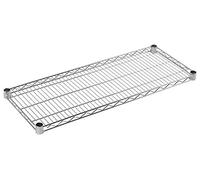 Serena Group S.R.L. Ripiano cromato completo di guancette di fissaggio, profondità 45 cm 46X91 CM