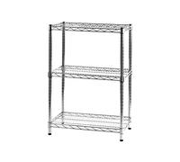 Archimede Sistema Componibile, Scaffale Tre Ripiani, Grigio (Cromato), 61 x 36 x 90 cm