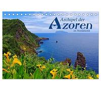 Archipel der Azoren im Nordatlantik (Tischkalender 2026 DIN A5 quer), CALVENDO Monatskalender: Erkundungen auf den Habichtsinseln Sao Miguel, Terceira, Flores, Faial, Pico und Sao Jorge