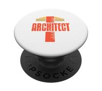 ARCHITECT Cool Retro Vintage Architettura Disegni Presenti PopSockets PopGrip Adesivo
