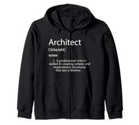 Architect Definition for Student PRO Architectural Engineers Felpa con Cappuccio
