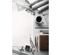 Architect Drafting Notebook: A Clean Workspace Notebook for Plans, Sketches, Measurements, and Design Notes (Paperback, 200 pages, 6 x 9)